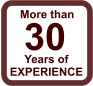More than 30 Years of  EXPERIENCE